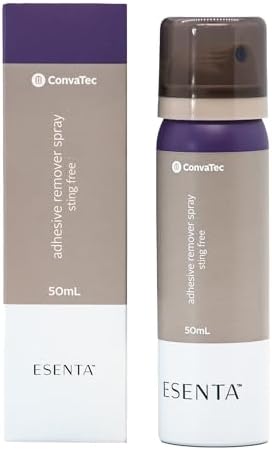 ConvaTec ESENTA Adhesive Remover Spray for Around Stomas and Wounds  Sting Free  Alcohol Free  50 mL Bottle  Pack of 1 