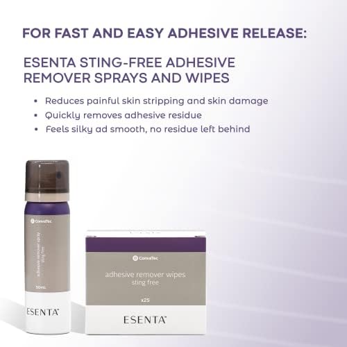 ConvaTec ESENTA Adhesive Remover Spray for Around Stomas and Wounds  Sting Free  Alcohol Free  50 mL Bottle  Pack of 1 