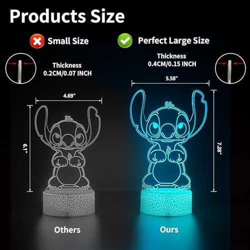Cool Night Light 16 Color Night Light 3D LED Lamp with Smart Remote Control Boy Gifts for Childrens Room Decoration Christmas Holiday Gifts