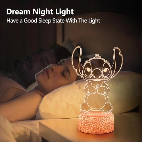 Cool Night Light 16 Color Night Light 3D LED Lamp with Smart Remote Control Boy Gifts for Childrens Room Decoration Christmas Holiday Gifts