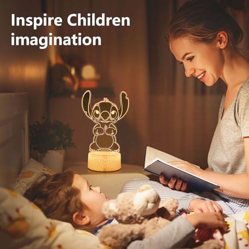 Cool Night Light 16 Color Night Light 3D LED Lamp with Smart Remote Control Boy Gifts for Childrens Room Decoration Christmas Holiday Gifts