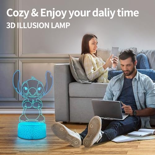 Cool Night Light 16 Color Night Light 3D LED Lamp with Smart Remote Control Boy Gifts for Childrens Room Decoration Christmas Holiday Gifts
