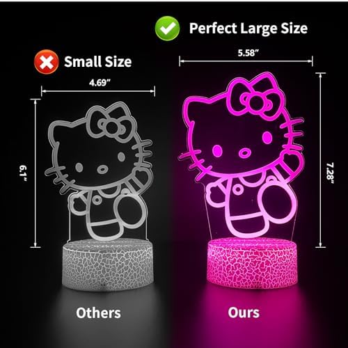 Cool Night Light 16 Color Night Light 3D LED Lamp with Smart Remote Control Boy Gifts for Childrens Room Decoration Christmas Holiday Gifts