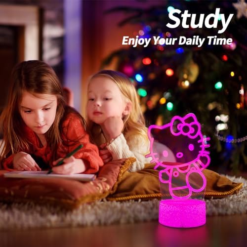 Cool Night Light 16 Color Night Light 3D LED Lamp with Smart Remote Control Boy Gifts for Childrens Room Decoration Christmas Holiday Gifts