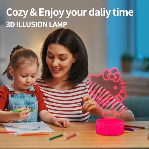 Cool Night Light 16 Color Night Light 3D LED Lamp with Smart Remote Control Boy Gifts for Childrens Room Decoration Christmas Holiday Gifts
