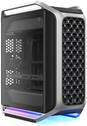Cooler Master Cosmos Alpha Full Tower ATX PC Case   Flagship Curved Aluminum Frame  Powerful 200mm Dual Intake Fans  Fits 400mm GPUs & 420mm Radiators  ARGB Chassis Underglow  Limited Edition
