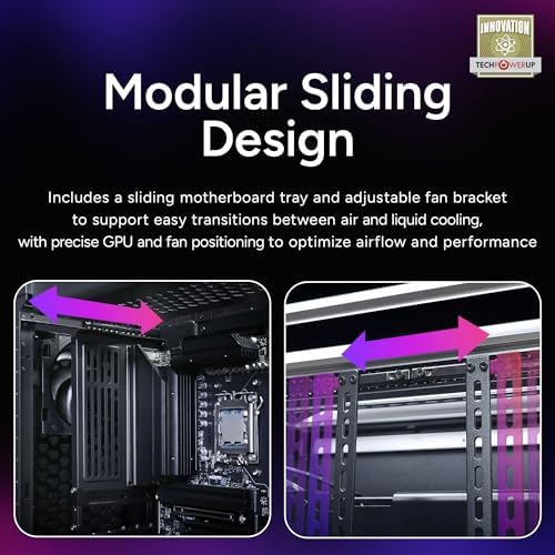 Cooler Master Cosmos Alpha Full Tower ATX PC Case   Flagship Curved Aluminum Frame  Powerful 200mm Dual Intake Fans  Fits 400mm GPUs & 420mm Radiators  ARGB Chassis Underglow  Limited Edition