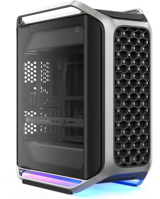 Cooler Master Cosmos Alpha Full Tower ATX PC Case   Flagship Curved Aluminum Frame  Powerful 200mm Dual Intake Fans  Fits 400mm GPUs & 420mm Radiators  ARGB Chassis Underglow  Limited Edition