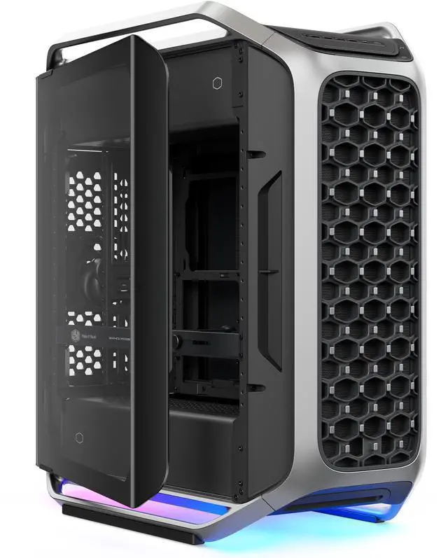 Cooler Master Cosmos Alpha Full Tower ATX PC Case   Flagship Curved Aluminum Frame  Powerful 200mm Dual Intake Fans  Fits 400mm GPUs & 420mm Radiators  ARGB Chassis Underglow  Limited Edition