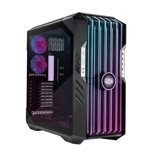 Cooler Master HAF 700 EVO E ATX High Airflow PC Case  IRIS Customizable LCD  Breathable TG Front Panel  200mm Sickleflow Fans  1 x USB 3 2 gen 2 Type C  4 x USB 3 2 gen 1  3 0   H700E IGNN S00