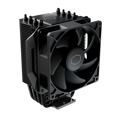 Cooler Master Hyper 411 Nano CPU Air Cooler  SickleFlow 92 PWM Fan  4 Copper Heat Pipes  136mm Tall  Sleek Top Cover  AMD Ryzen AM5 AM4  Intel LGA 1851 1700 Brackets