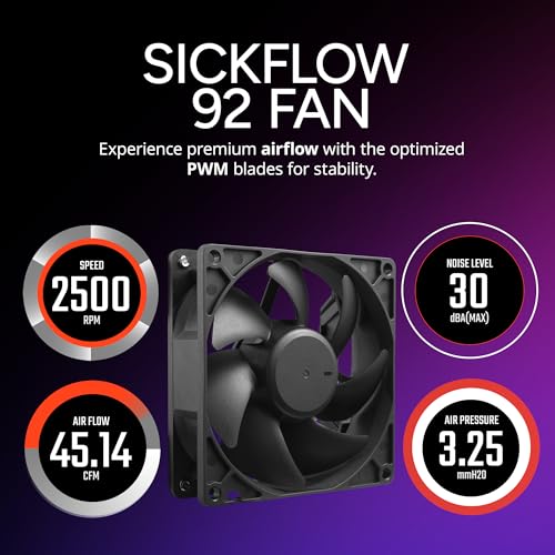 Cooler Master Hyper 411 Nano CPU Air Cooler  SickleFlow 92 PWM Fan  4 Copper Heat Pipes  136mm Tall  Sleek Top Cover  AMD Ryzen AM5 AM4  Intel LGA 1851 1700 Brackets