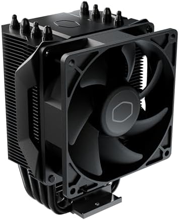 Cooler Master Hyper 411 Nano CPU Air Cooler  SickleFlow 92 PWM Fan  4 Copper Heat Pipes  136mm Tall  Sleek Top Cover  AMD Ryzen AM5 AM4  Intel LGA 1851 1700 Brackets