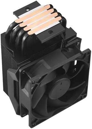 Cooler Master Hyper 411 Nano CPU Air Cooler  SickleFlow 92 PWM Fan  4 Copper Heat Pipes  136mm Tall  Sleek Top Cover  AMD Ryzen AM5 AM4  Intel LGA 1851 1700 Brackets