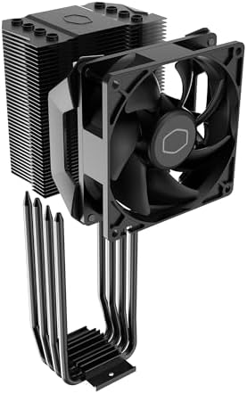 Cooler Master Hyper 411 Nano CPU Air Cooler  SickleFlow 92 PWM Fan  4 Copper Heat Pipes  136mm Tall  Sleek Top Cover  AMD Ryzen AM5 AM4  Intel LGA 1851 1700 Brackets