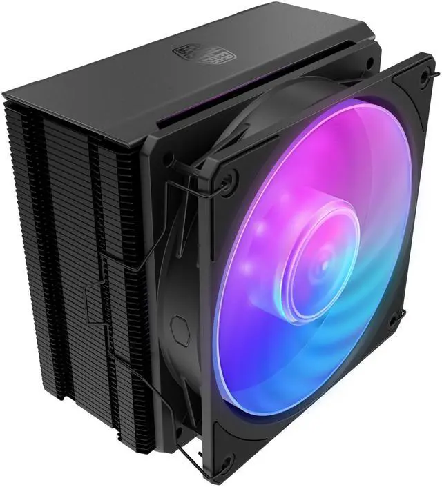 Cooler Master Hyper 212 3DHP ARGB CPU Cooler  3DHP Heat Pipe Technology  Mobius 120 PWM Fan  Fully Customizable aRGB  Quiet Operation  Easy Install  AMD Ryzen 7 AM5 4  Intel Ultra 7 LGA 1851 1700
