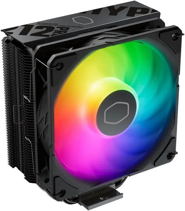 Cooler Master Hyper 212 PRO ARGB CPU Air Cooler   120mm High Performance PWM Fan  4 Copper Heat Pipes  Sleek Design Top Cover  Low Noise & Easy Installation  AMD AM5/AM4 & Intel LGA 1851/1700