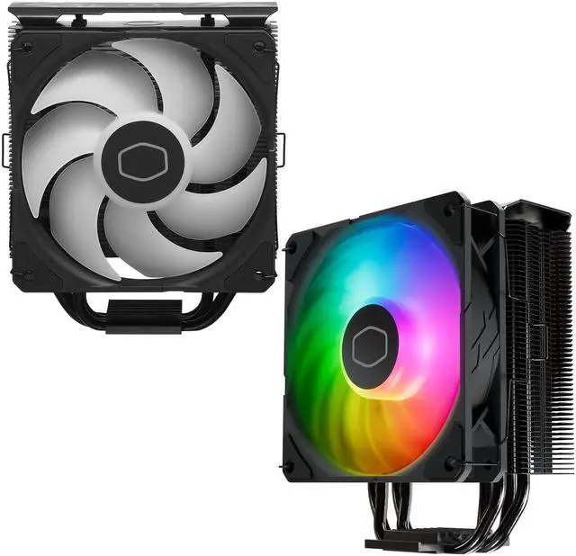 Cooler Master Hyper 212 PRO ARGB CPU Air Cooler   120mm High Performance PWM Fan  4 Copper Heat Pipes  Sleek Design Top Cover  Low Noise & Easy Installation  AMD AM5/AM4 & Intel LGA 1851/1700