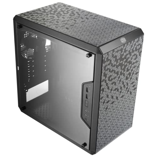 Cooler Master MasterBox Q300L Micro ATX Tower with Magnetic Design Dust Filter  Transparent Acrylic Side Panel  Adjustable I/O & Fully Ventilated Airflow  Black  MCB Q300L KANN S00