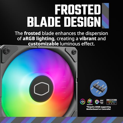 Cooler Master MasterLiquid 360L Core 360mm Close Loop AIO Liquid Cooler  ARGB Sync  Gen S Coldplate Pump  120mm PWM  CryoFuze 14W/mK  AMD Ryzen AM5/AM4  Intel LGA1700/1200  MLW D36M A18PZ R1    Black