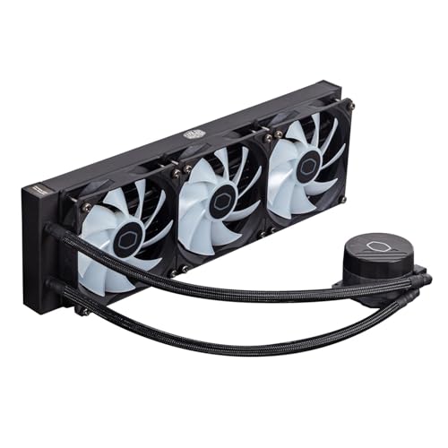 Cooler Master MasterLiquid 360L Core ARGB CPU Liquid Cooler   Dual Chamber Gen S Pump  Superior Radiator and 120 mm ARGB Fans  LGA 1700 and AM5 Brackets   Black