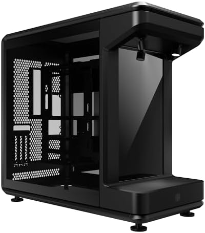 Cooler Master MasterFrame 360 Panorama ATX Mid Tower PC Case   Front Showcase Stage with Spotlight & Panoramic Glass  Supports 430mm GPUs & 360mm Radiators  PCIe 5 0 Ready  Up to 12x120mm Fans  USB C