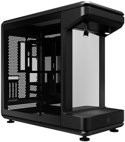 Cooler Master MasterFrame 360 Panorama ATX Mid Tower PC Case   Front Showcase Stage with Spotlight & Panoramic Glass  Supports 430mm GPUs & 360mm Radiators  PCIe 5 0 Ready  Up to 12x120mm Fans  USB C