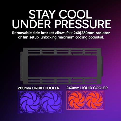 Cooler Master NR200 Mini ITX PC Case Ready Horizontal GPU Mount Designed Ready Nvidia RTX 5070 Ti AMD RX 9070 XT SFX PSU Ready to Install Airflow Up To 6 Fans Vented Panels DIY