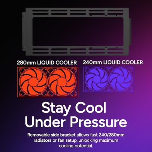Cooler Master NR200 Mini ITX PC Case Ready  Horizontal GPU Mount  Designed Ready Nvidia RTX 5070 Ti   AMD RX 9070 XT  SFX PSU   Ready to Install  Airflow Up To 6 Fans  Vented Panels  DIY