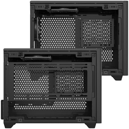 Cooler Master NR200 Mini ITX PC Case Ready  Horizontal GPU Mount  Designed Ready Nvidia RTX 5070 Ti   AMD RX 9070 XT  SFX PSU   Ready to Install  Airflow Up To 6 Fans  Vented Panels  DIY