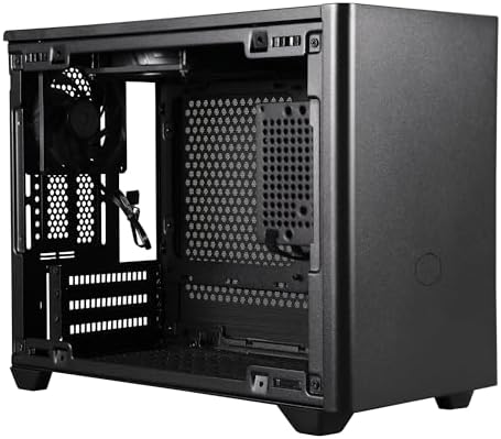 Cooler Master NR200 Mini ITX PC Case Ready  Horizontal GPU Mount  Designed Ready Nvidia RTX 5070 Ti   AMD RX 9070 XT  SFX PSU   Ready to Install  Airflow Up To 6 Fans  Vented Panels  DIY