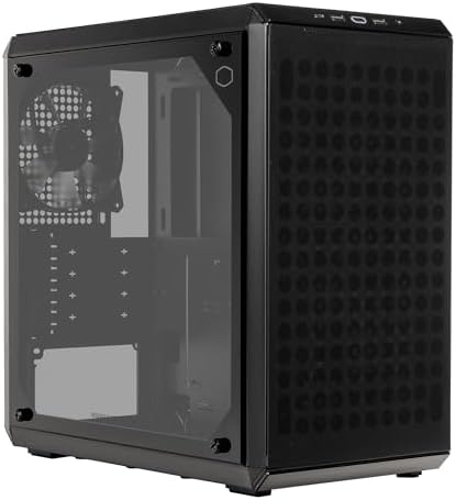 Cooler Master Q300L V2 Micro ATX Tower  Magnetic Patterned Dust Filter  USB 3 2 Gen 2x2  20GB   Tempered Glass  CPU Coolers Max 159mm  GPU Max 360mm  Fully Ventilated Airflow  Q300LV2 KGNN S00