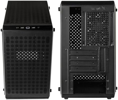 Cooler Master Q300L V2 Micro ATX Tower  Magnetic Patterned Dust Filter  USB 3 2 Gen 2x2  20GB   Tempered Glass  CPU Coolers Max 159mm  GPU Max 360mm  Fully Ventilated Airflow  Q300LV2 KGNN S00