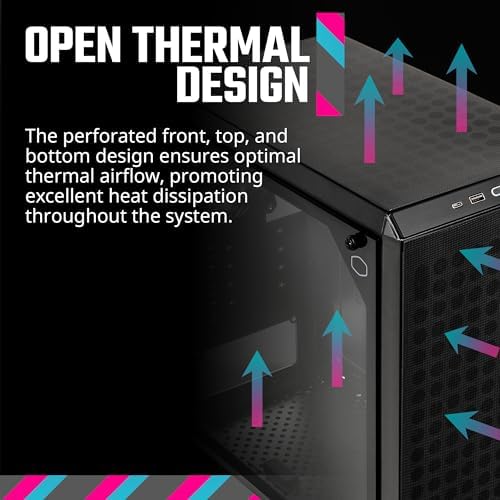 Cooler Master Q300L V2 Micro ATX Tower  Magnetic Patterned Dust Filter  USB 3 2 Gen 2x2  20GB   Tempered Glass  CPU Coolers Max 159mm  GPU Max 360mm  Fully Ventilated Airflow  Q300LV2 KGNN S00