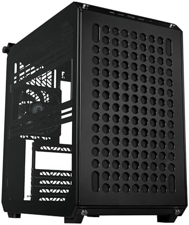 Cooler Master QUBE 500 Flatpack Macaron High Airflow Gaming ATX PC Mid Tower  Customizable  Tempered Glass  Vertical GPU Mount  365mm GPU Clearances  USB C  Carrying Handle  Gem Mini