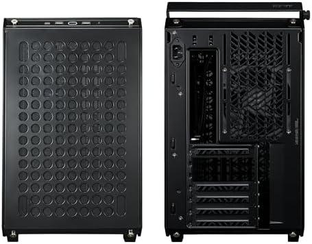 Cooler Master QUBE 500 Flatpack Macaron High Airflow Gaming ATX PC Mid Tower  Customizable  Tempered Glass  Vertical GPU Mount  365mm GPU Clearances  USB C  Carrying Handle  Gem Mini
