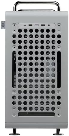Cooler Master QUBE 540 ATX Mid Tower PC Case   Highly Customizable Modular Computer Chassis with Movable I/O Panel  Multi Position PSU Mount  Tempered Glass Panel & Portable Handles   Moonstone
