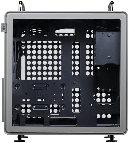 Cooler Master QUBE 540 ATX Mid Tower PC Case   Highly Customizable Modular Computer Chassis with Movable I/O Panel  Multi Position PSU Mount  Tempered Glass Panel & Portable Handles   Moonstone