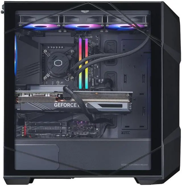 Cooler Master TD5 Pro   Intel Core Ultra 7 265KF   GeForce RTX 5070 Ti   32GB DDR5 6000MHz   2TB M 2 NVMe SSD   Windows 11   360mm AIO   Gaming PC