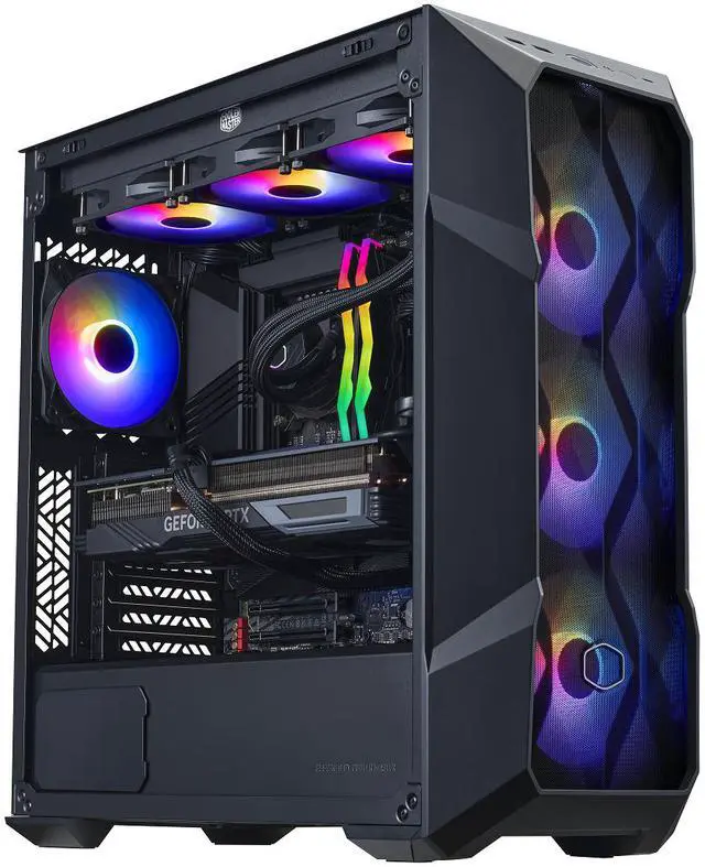 Cooler Master TD5 Pro   Intel Core Ultra 7 265KF   GeForce RTX 5070 Ti   32GB DDR5 6000MHz   2TB M 2 NVMe SSD   Windows 11   360mm AIO   Gaming PC
