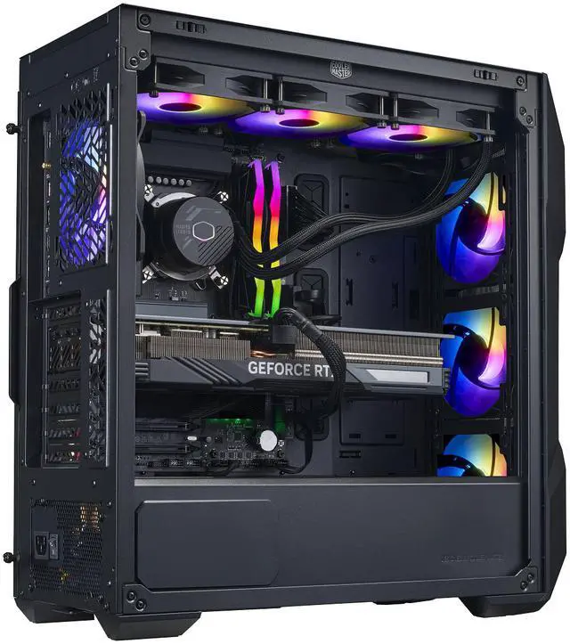 Cooler Master TD5 Pro   Intel Core Ultra 7 265KF   GeForce RTX 5070 Ti   32GB DDR5 6000MHz   2TB M 2 NVMe SSD   Windows 11   360mm AIO   Gaming PC