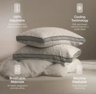 Coop Home Goods Eden Bed Pillow Queen Size for Sleeping on Back  Stomach and