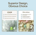 Coop Home Goods Eden Bed Pillow Queen Size for Sleeping on Back  Stomach and