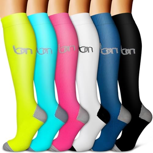 Copper Compression Socks for Women & Men  6 pairs    Best Support for Nurses  Running  Hiking  Recovery