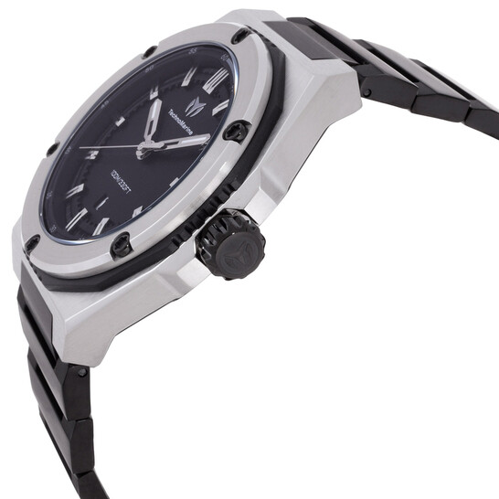 Coral Quartz Black Dial Men s Watch