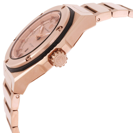 Coral Quartz Rose Gold Dial Ladies Watch