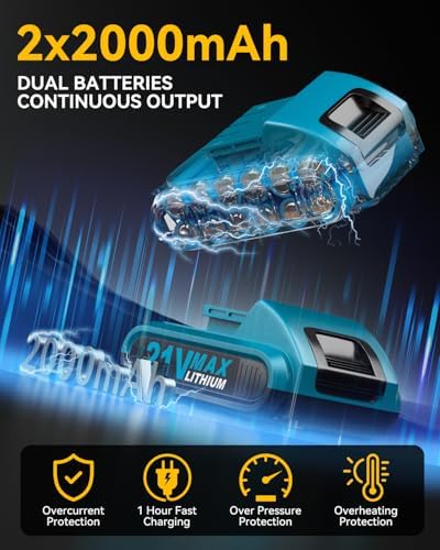 Cordless Drill  21V Power Drill with Dual 2 0Ah Power Pack and Charger  Power Electric Battery Drills Set  3/8 Chuck  25 1 Torque  Compact Drills with 90 Accessories Tool for DIY  Home Repair & Gift