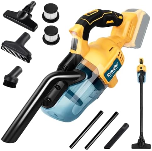 Cordless Vacuum for DeWalt 20V Battery  5 in 1 Handheld Electric Vacuum Cleaner with 400W Powerful Motor  46 CFM Portable Hand Vacuum for Home Pet Hair  Car  Battery Not Included 