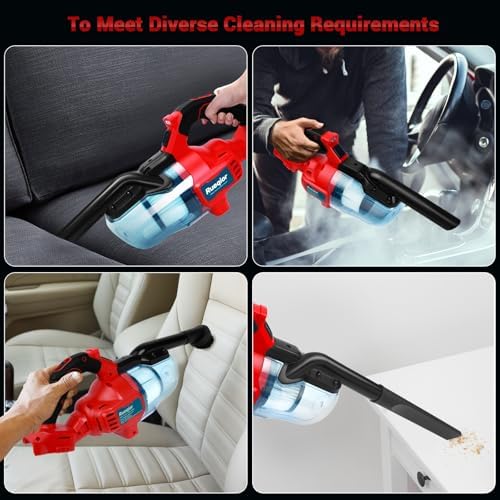 Cordless Vacuum for DeWalt 20V Battery  5 in 1 Handheld Electric Vacuum Cleaner with 400W Powerful Motor  46 CFM Portable Hand Vacuum for Home Pet Hair  Car  Battery Not Included 