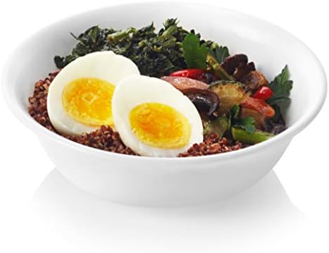 Corelle Vitrelle 18 Piece Service for 6 Dinnerware Set Triple Layer Glass and Chip Resistant  Lightweight Round Plates and Bowls Set  Winter Frost White